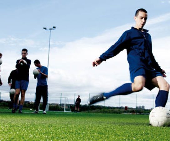 AstroTurf football pitch at Shrewsbury Sports Village