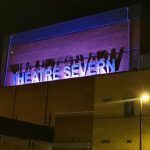 Theatre Severn, Shrewsbury lit up purple for Census 2021
