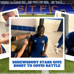 Shrewsbury Town FC stars get Boosted - photo montage