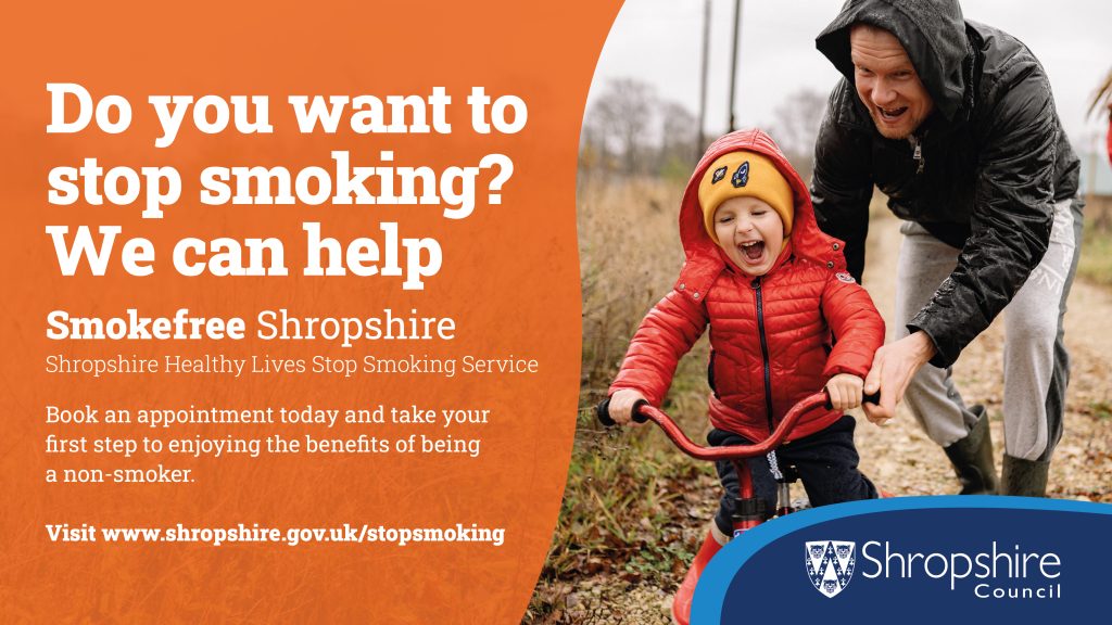 Shropshire Healthy Lives Stop Smoking Service graphic