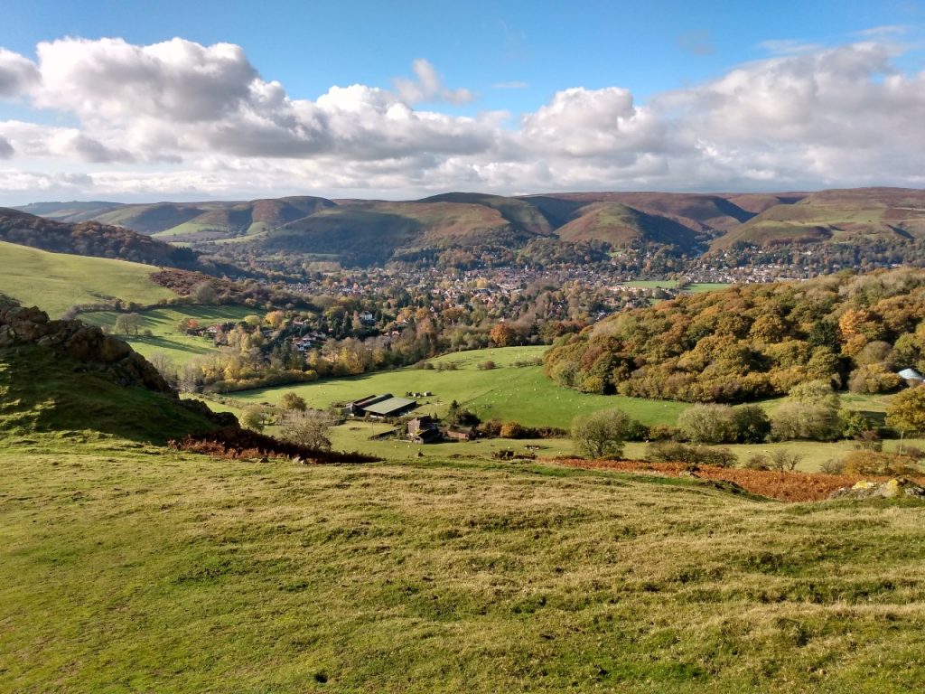 View looking west towards Church Stretton