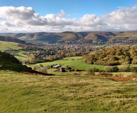 View looking west towards Church Stretton