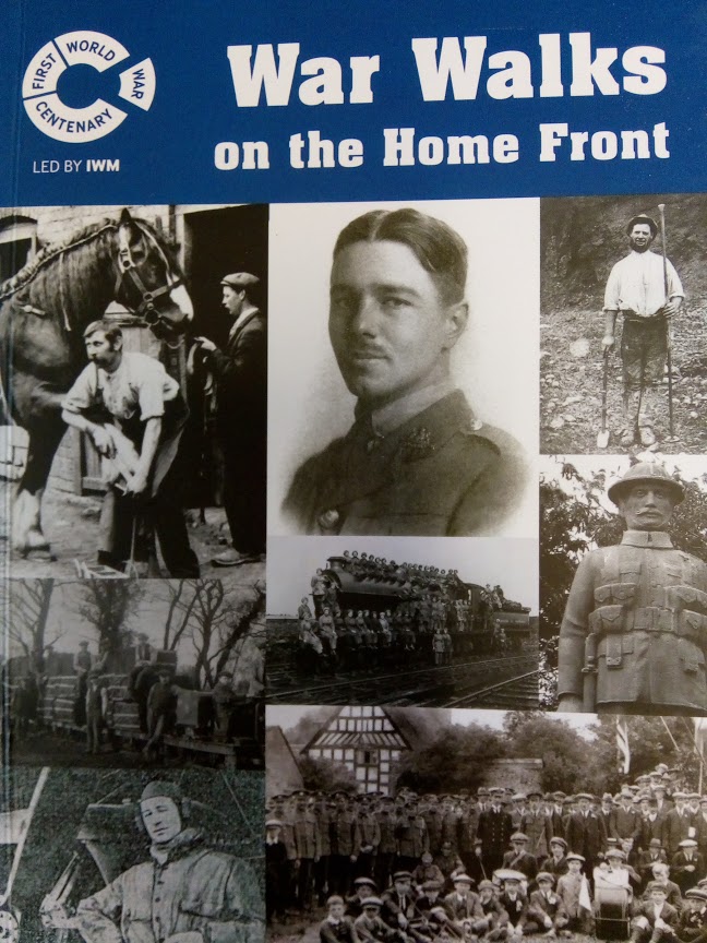 An image of the front cover of the First World War Shropshire war walks book that was produced by Shropshire Council.