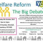 flyer for Welfare Reform debate event