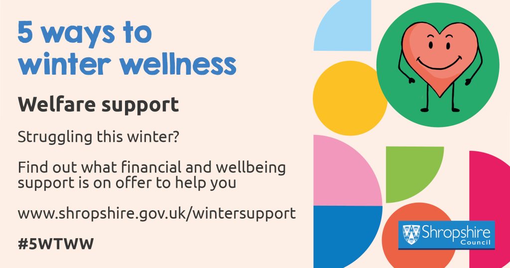 5 ways to winter wellness: Welfare support infographic